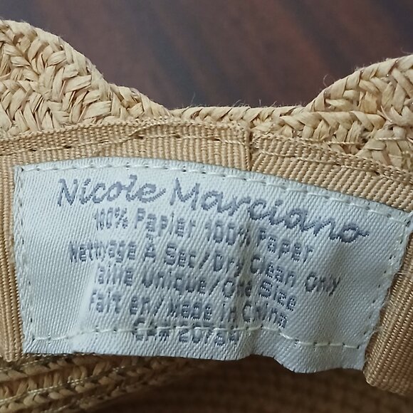 Nicole Marciano Straw Sun Hat One Size Beach Garden main image 5